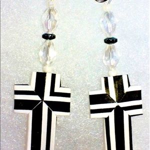 Cross earrings